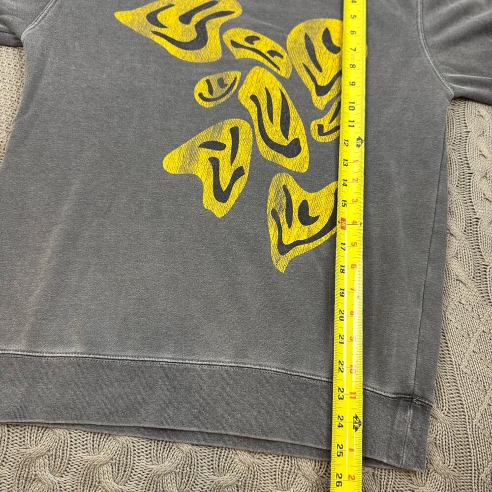 Girl Dangerous Women’s YELLOW PSYCHEDELIC SMILES Crew Neck Sweatshirt ~ S - Picture 10 of 12